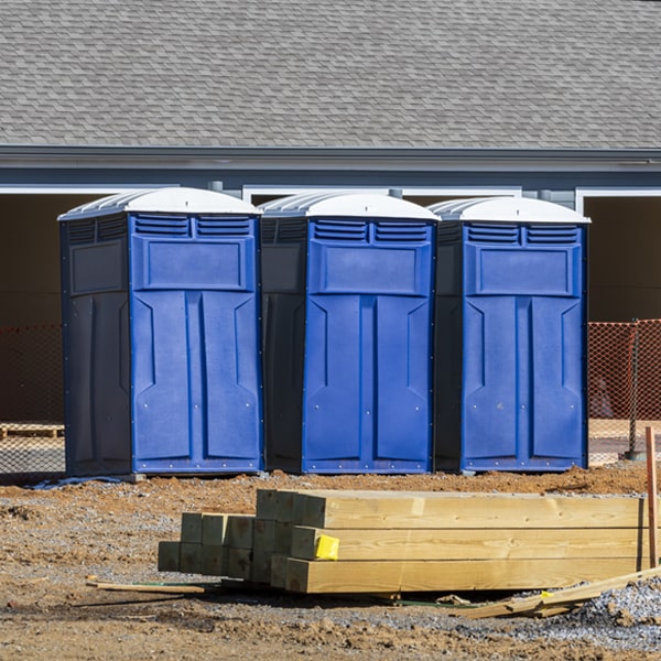 is there a specific order in which to place multiple portable toilets in Alpena Michigan